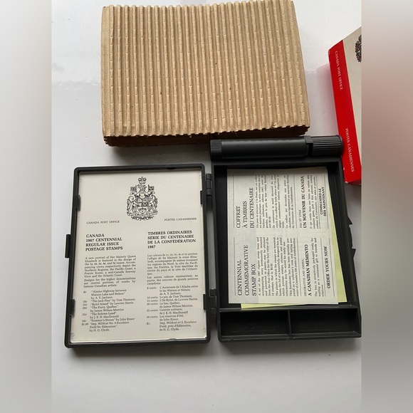 Canadian Confederation 1867 1967 Centennial Commemorative Stamp Box - Picture 2 of 7